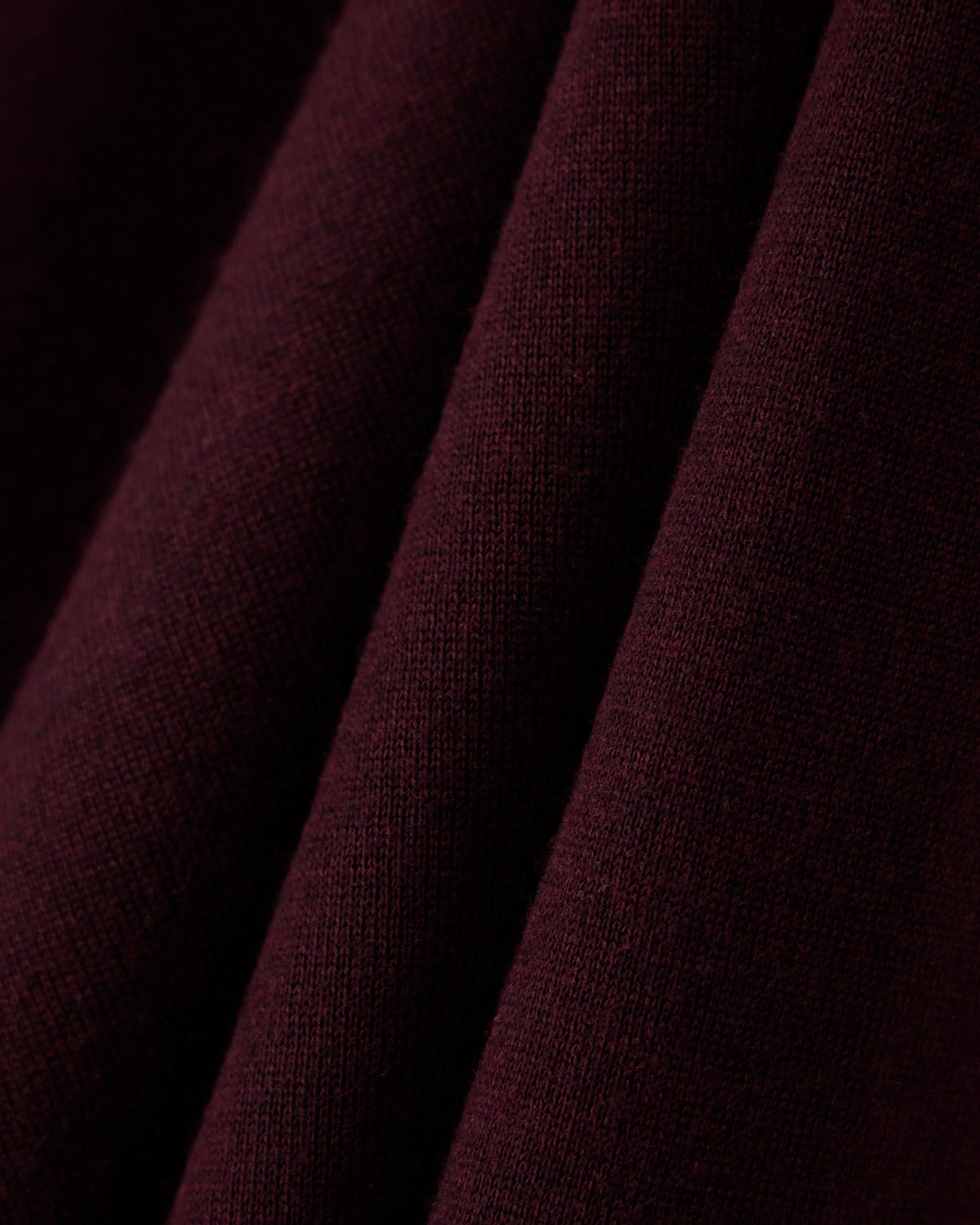 Virgin wool and silk polo neck sweater