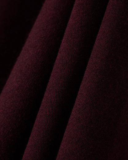 Virgin wool and silk polo neck sweater