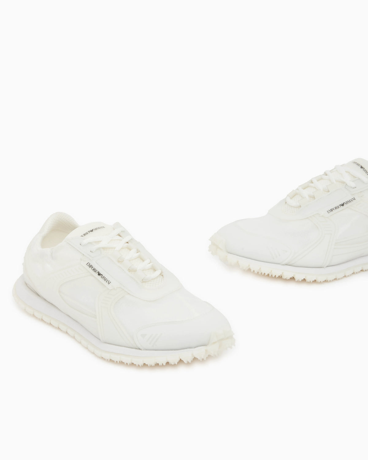 Sneakers in ripstop and mesh with textured rubber sole