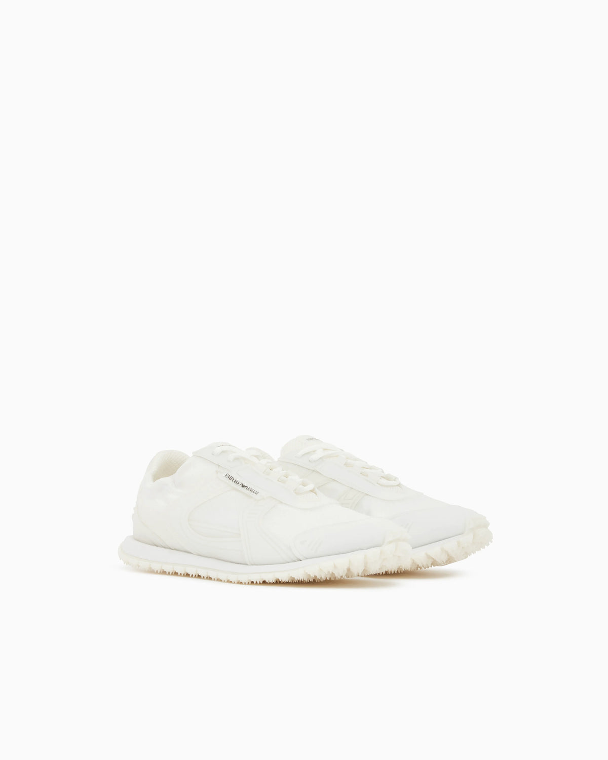 Sneakers in ripstop and mesh with textured rubber sole