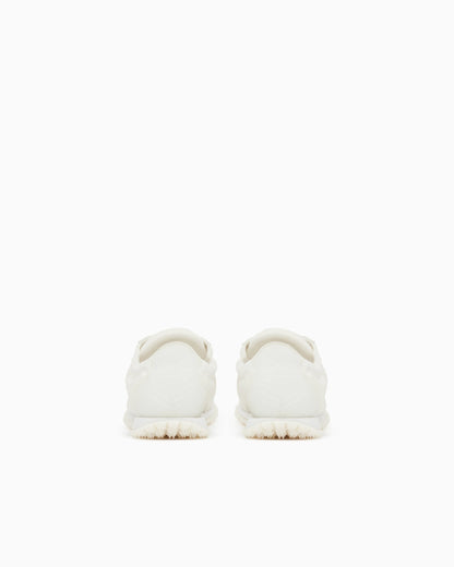Sneakers in ripstop and mesh with textured rubber sole