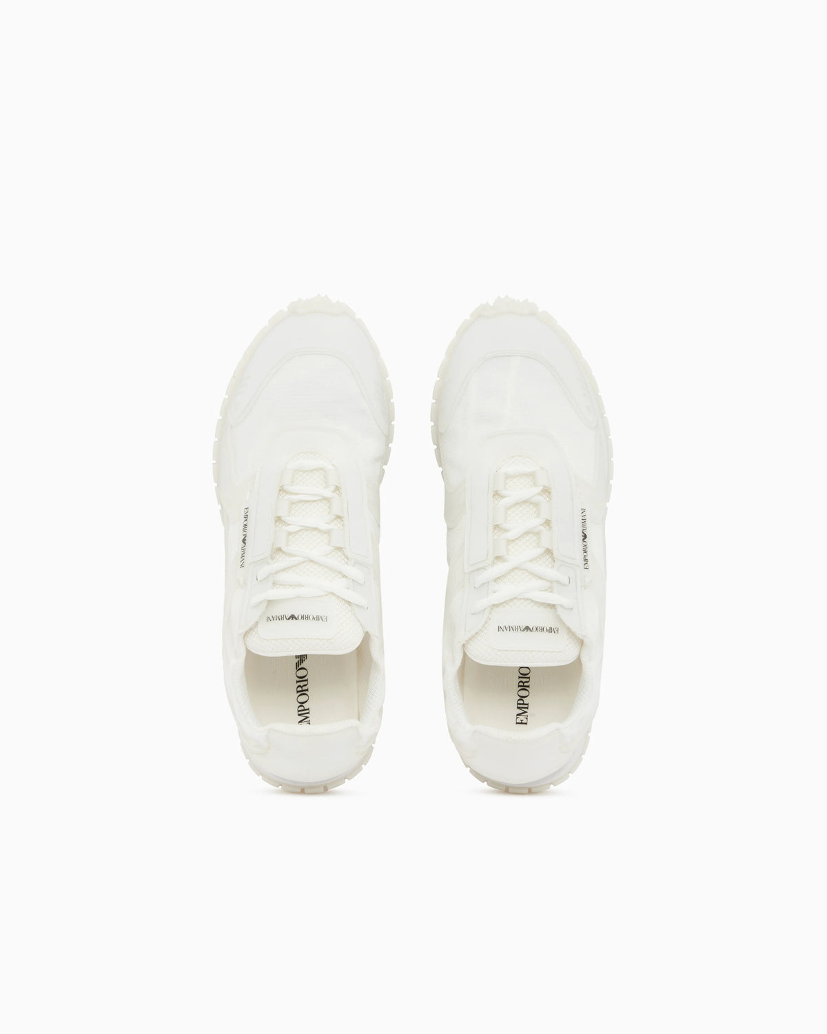 Sneakers in ripstop and mesh with textured rubber sole