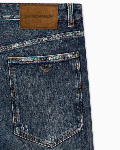 Five-pocket jeans regular fit with stone wash