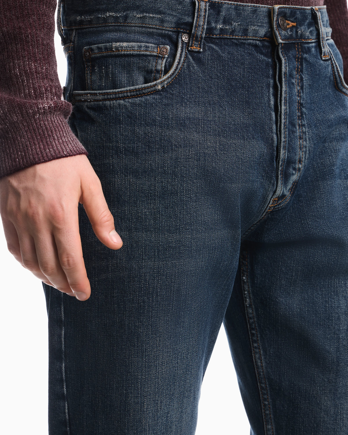 Five-pocket jeans regular fit with stone wash