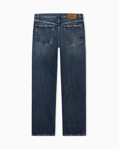 Five-pocket jeans regular fit with stone wash