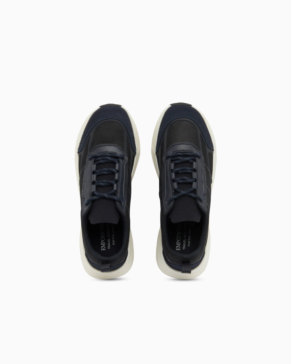 Mesh sneakers with suede details Travel Essential