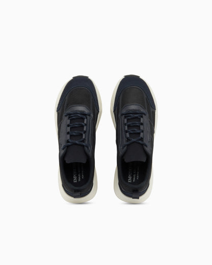 Mesh sneakers with suede details Travel Essential