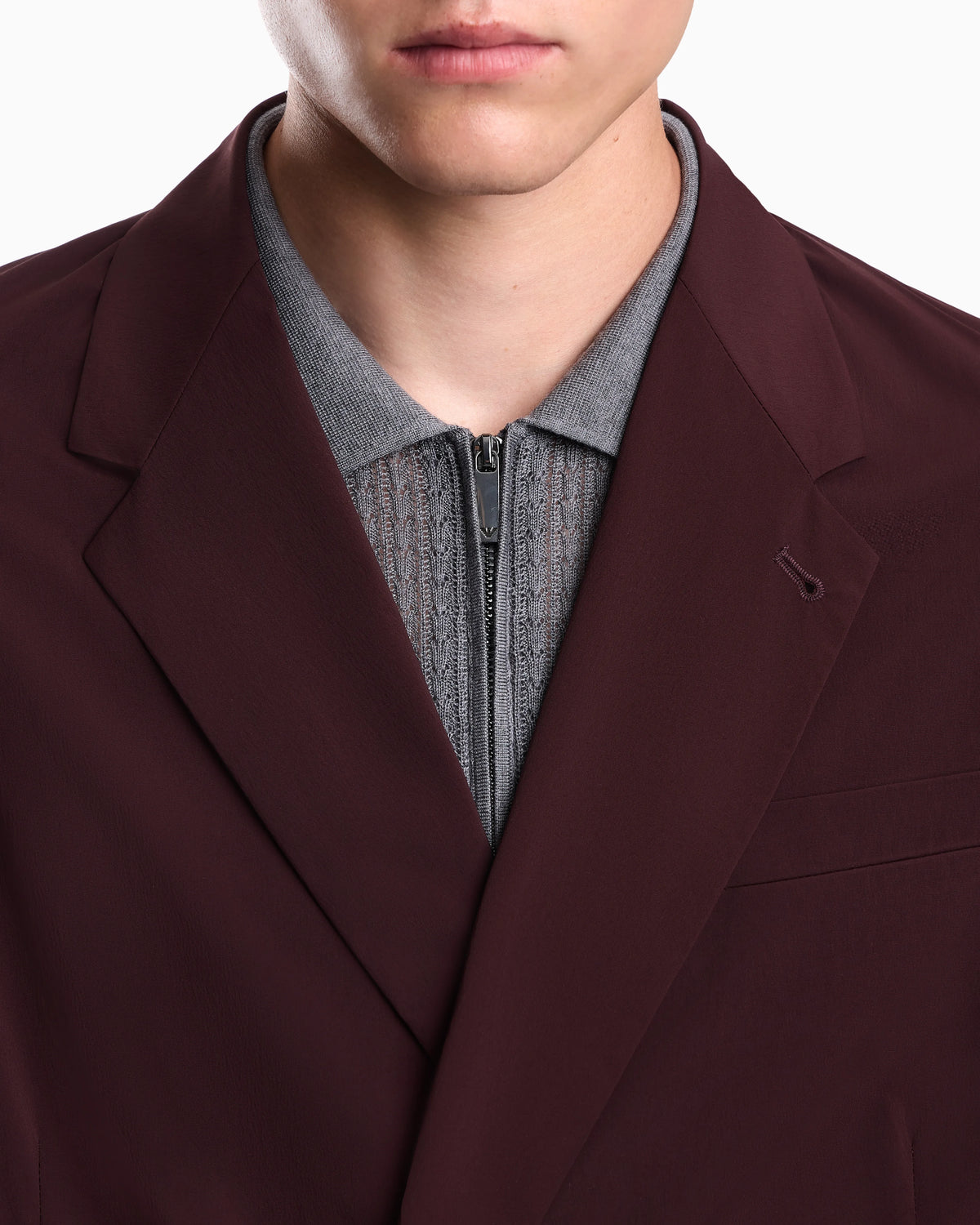Regular fit blazer in stretch fabric