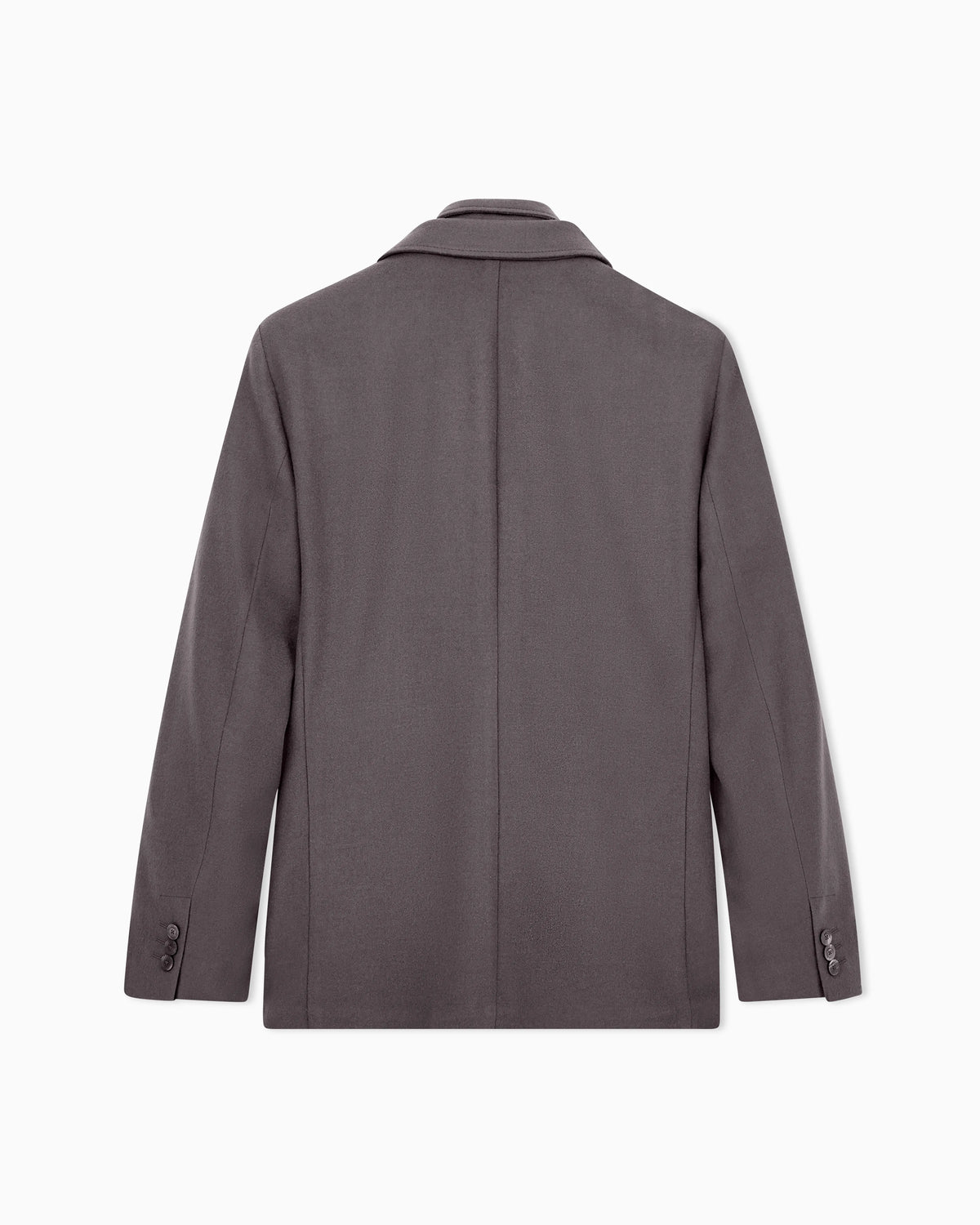 Virgin wool and cashmere blazer with a zip-up inner layer