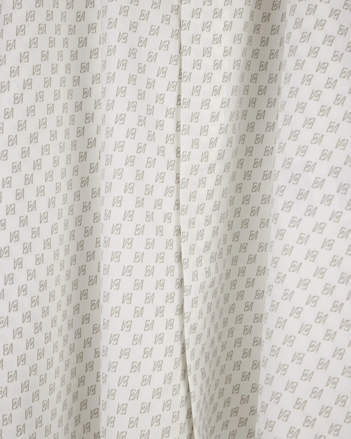 Shirt in allover print cotton satin with regular fit