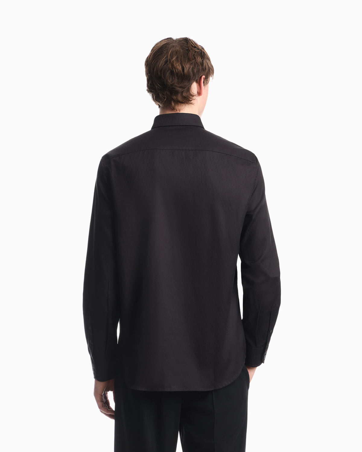 Regular fit shirt in cotton jacquard