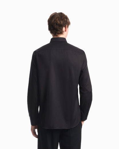 Regular fit shirt in cotton jacquard