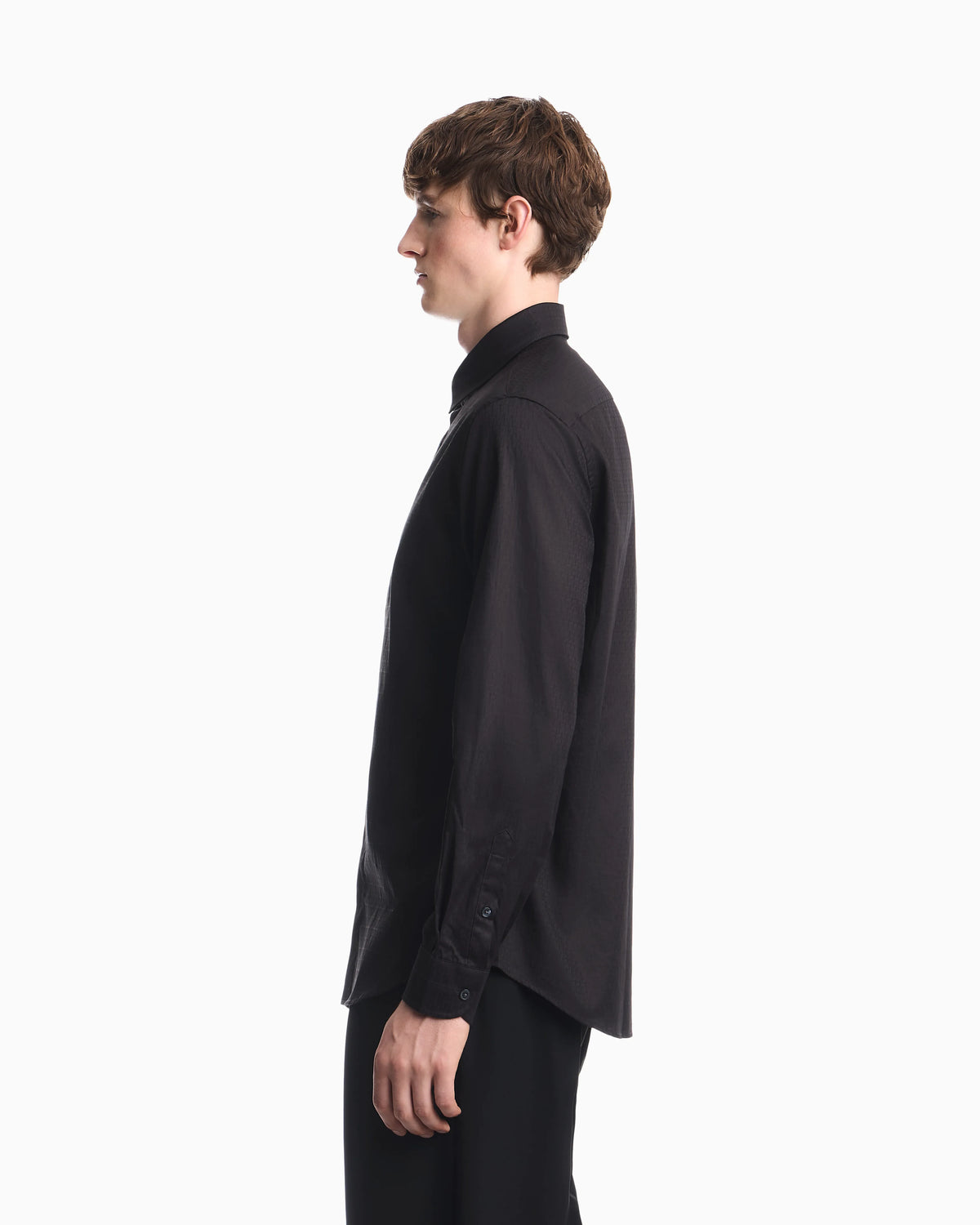 Regular fit shirt in cotton jacquard