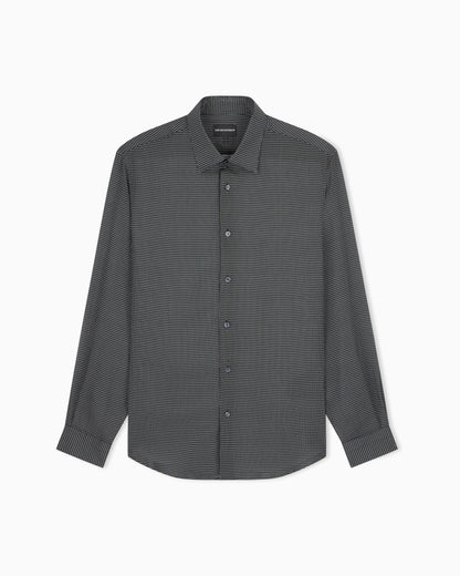Shirt with regular fit in tencel lyocell