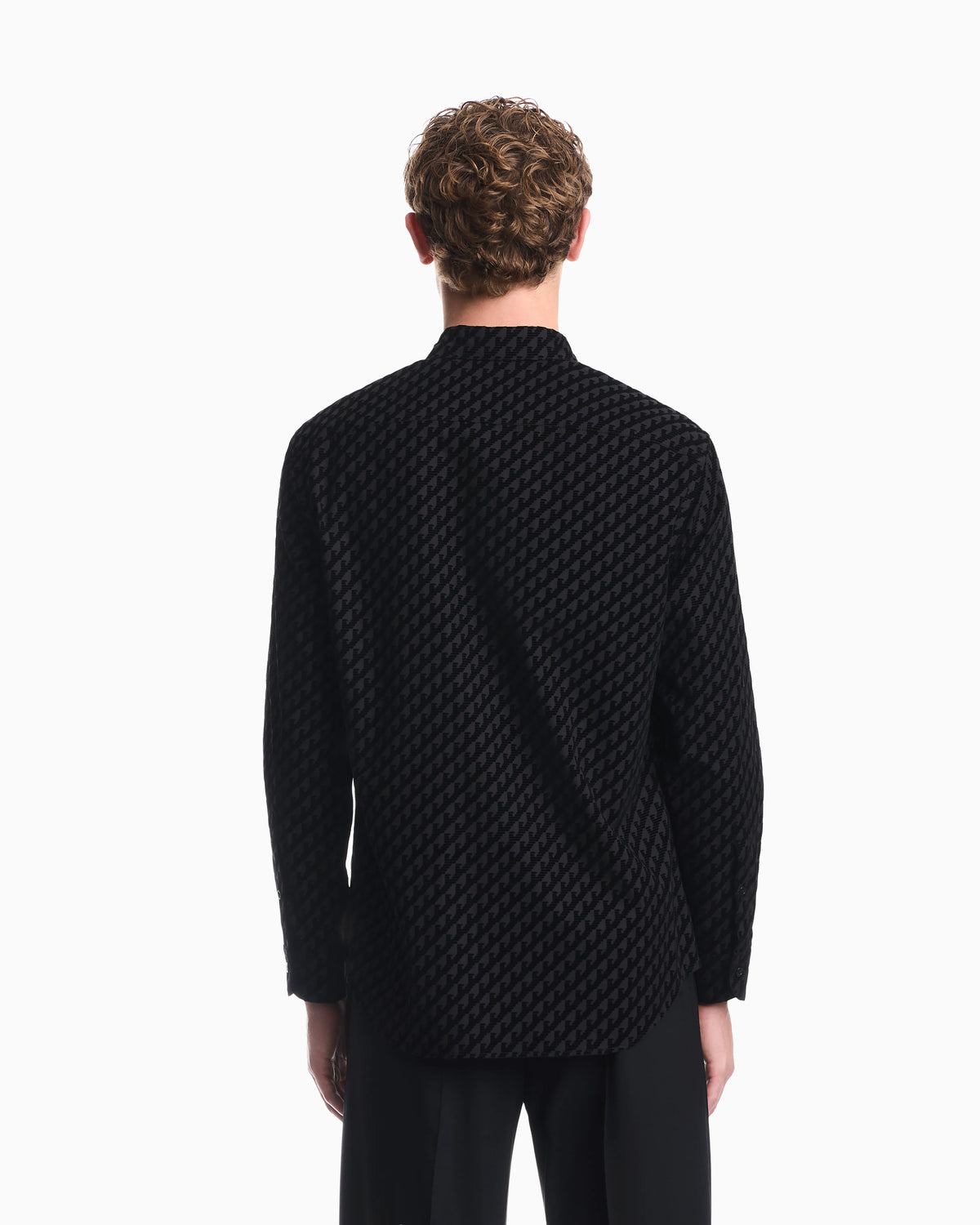 Shirt in cotton with flocking