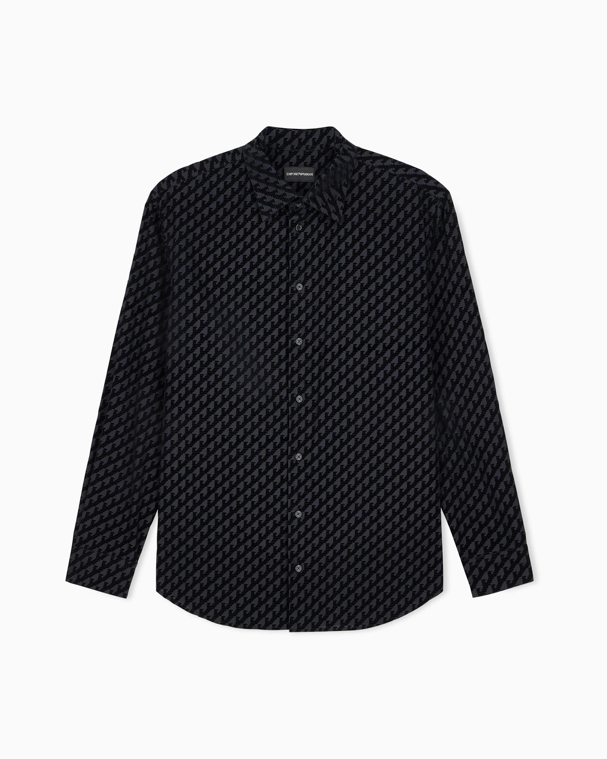 Shirt in cotton with flocking