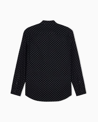 Shirt in cotton with flocking