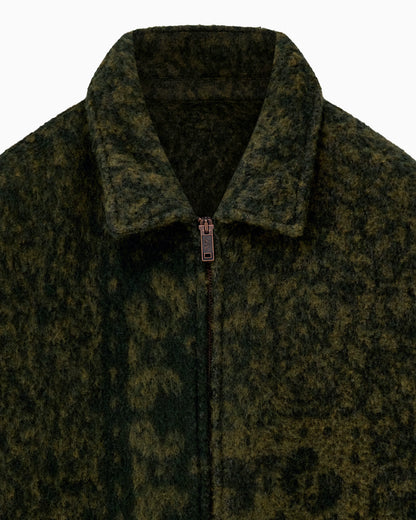 Jacquard wool blend blouson Boteh Capsule