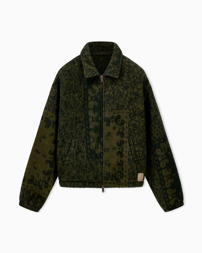 Jacquard wool blend blouson Boteh Capsule