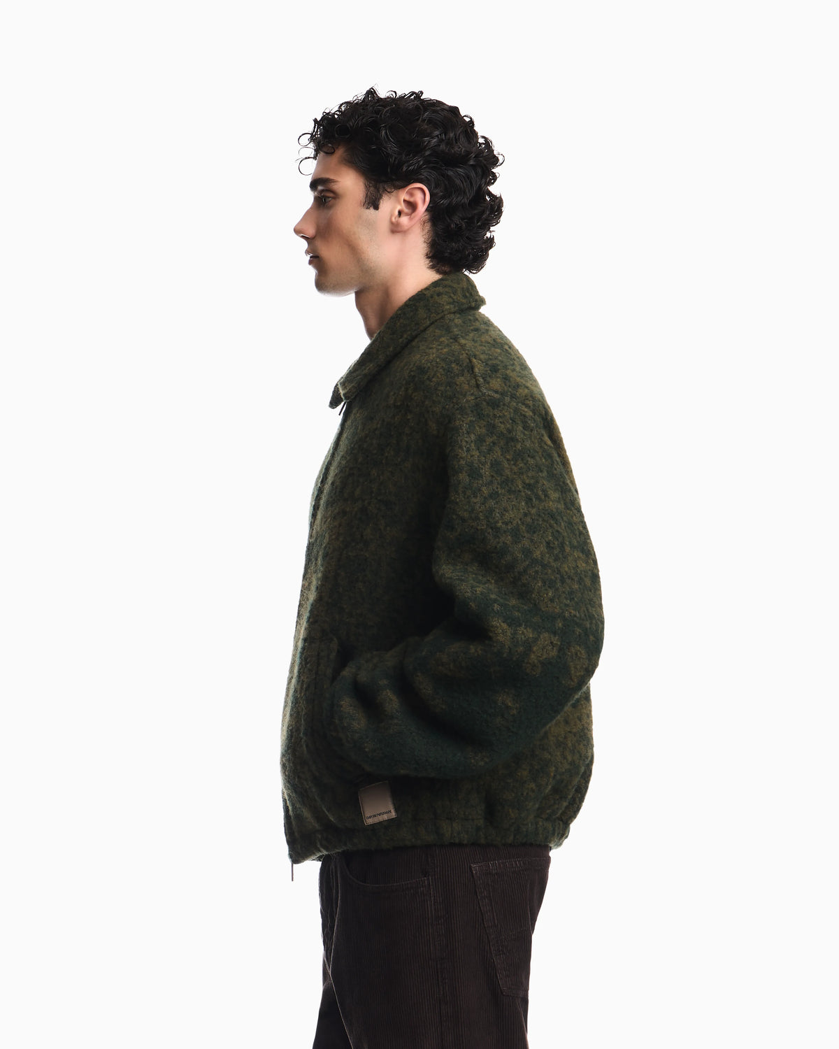 Jacquard wool blend blouson Boteh Capsule