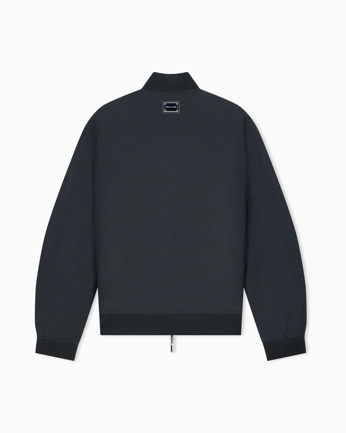 Down jacket in seersucker with regular fit and rib details