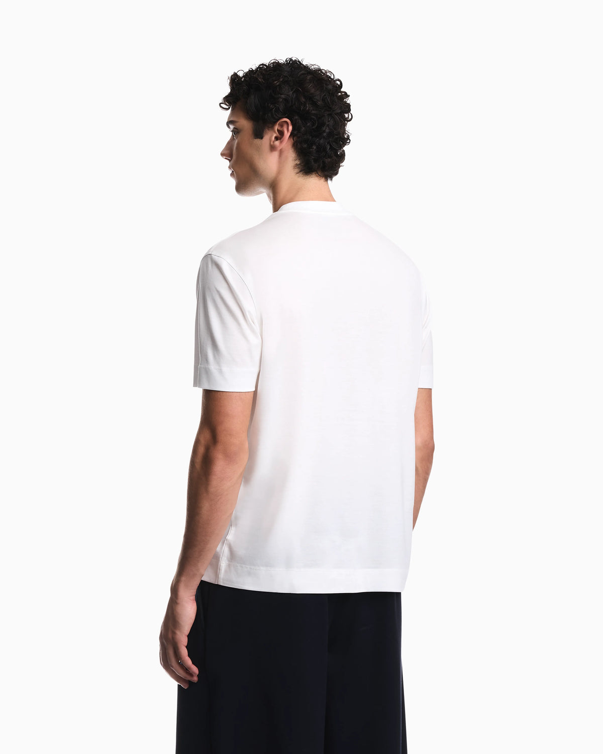 Lyocell blend jersey T-shirt with graffiti eagle logo print
