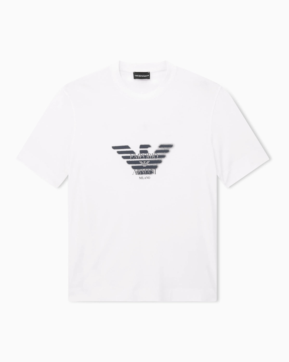 Lyocell blend jersey T-shirt with graffiti eagle logo print