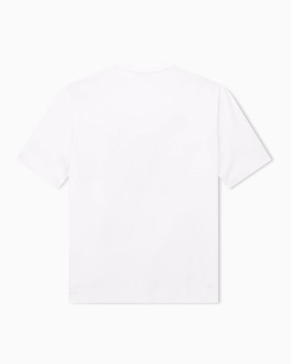 Lyocell blend jersey T-shirt with graffiti eagle logo print