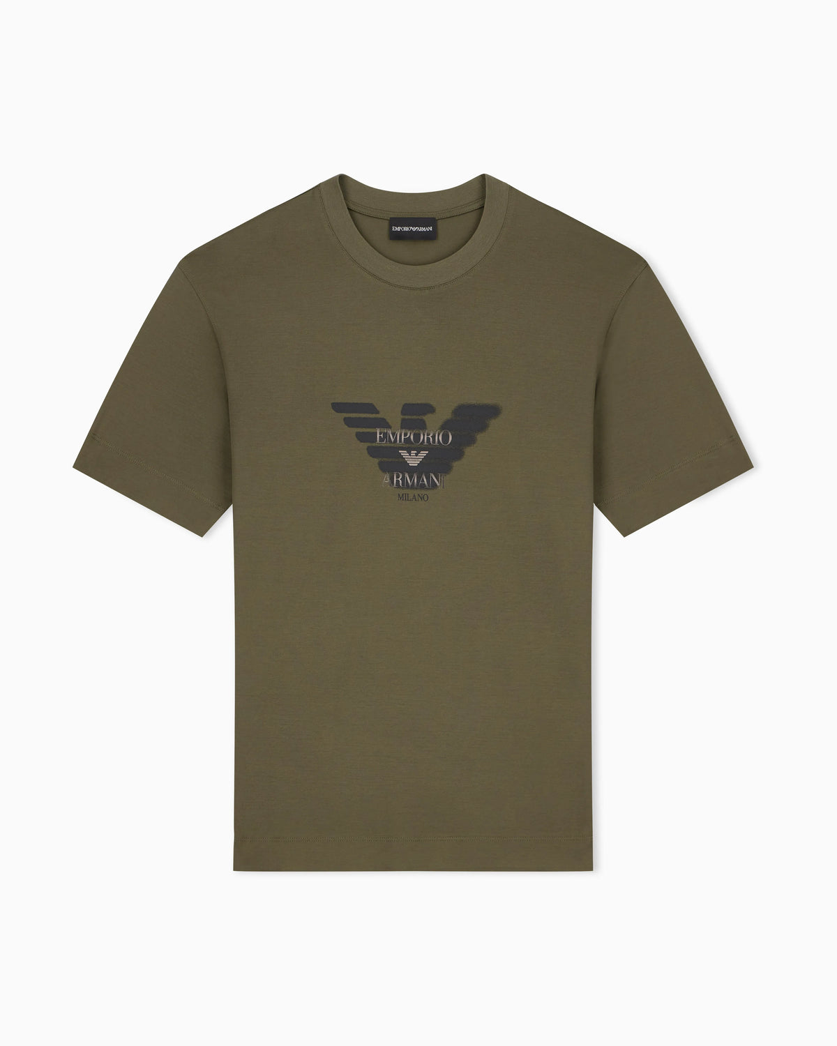 Lyocell blend jersey T-shirt with graffiti eagle logo print