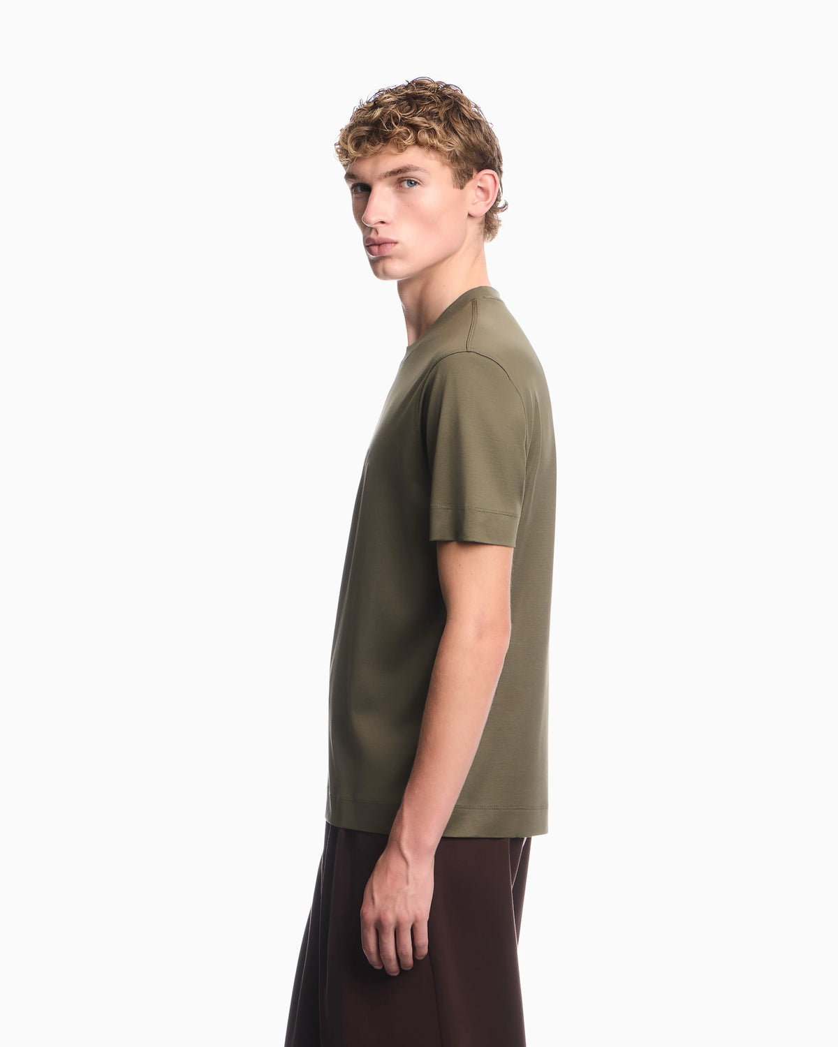 Lyocell blend jersey T-shirt with graffiti eagle logo print