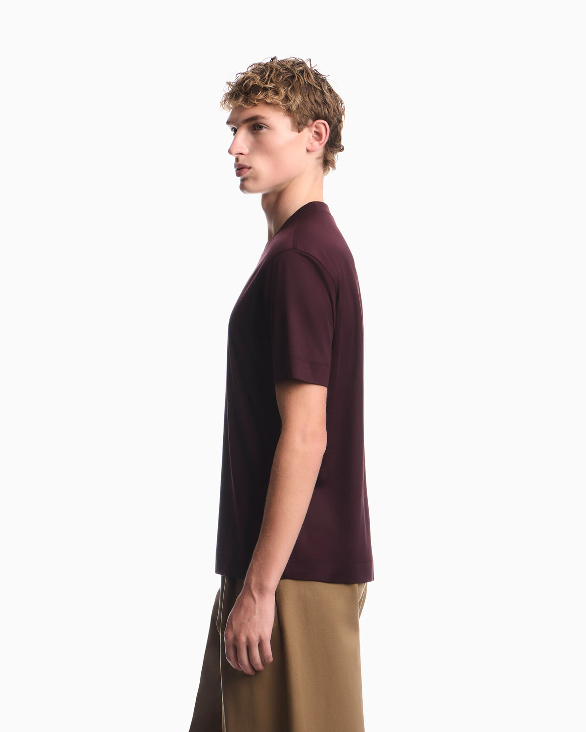 Lyocell blend jersey T-shirt with graffiti eagle logo print