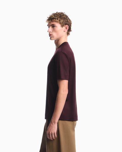 Lyocell blend jersey T-shirt with graffiti eagle logo print