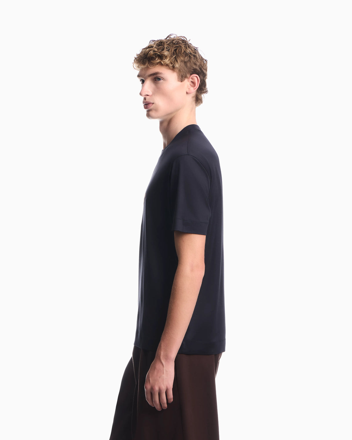 Lyocell blend jersey T-shirt with graffiti eagle logo print