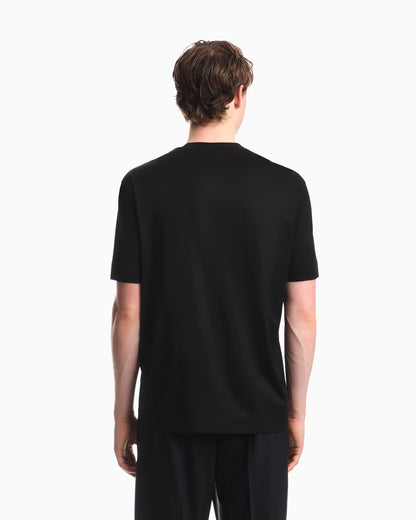 Lyocell blend jersey T-shirt with graffiti eagle logo print