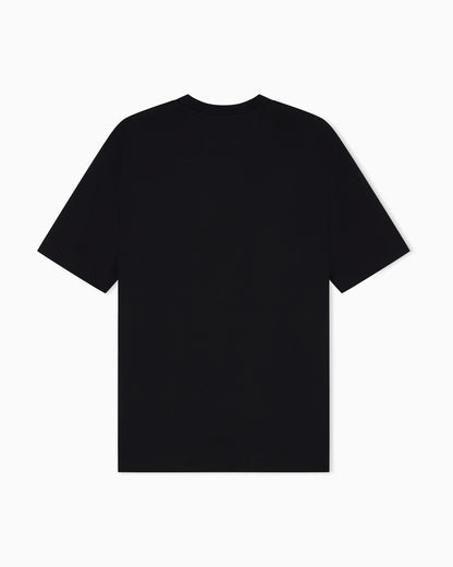 Lyocell blend jersey T-shirt with graffiti eagle logo print