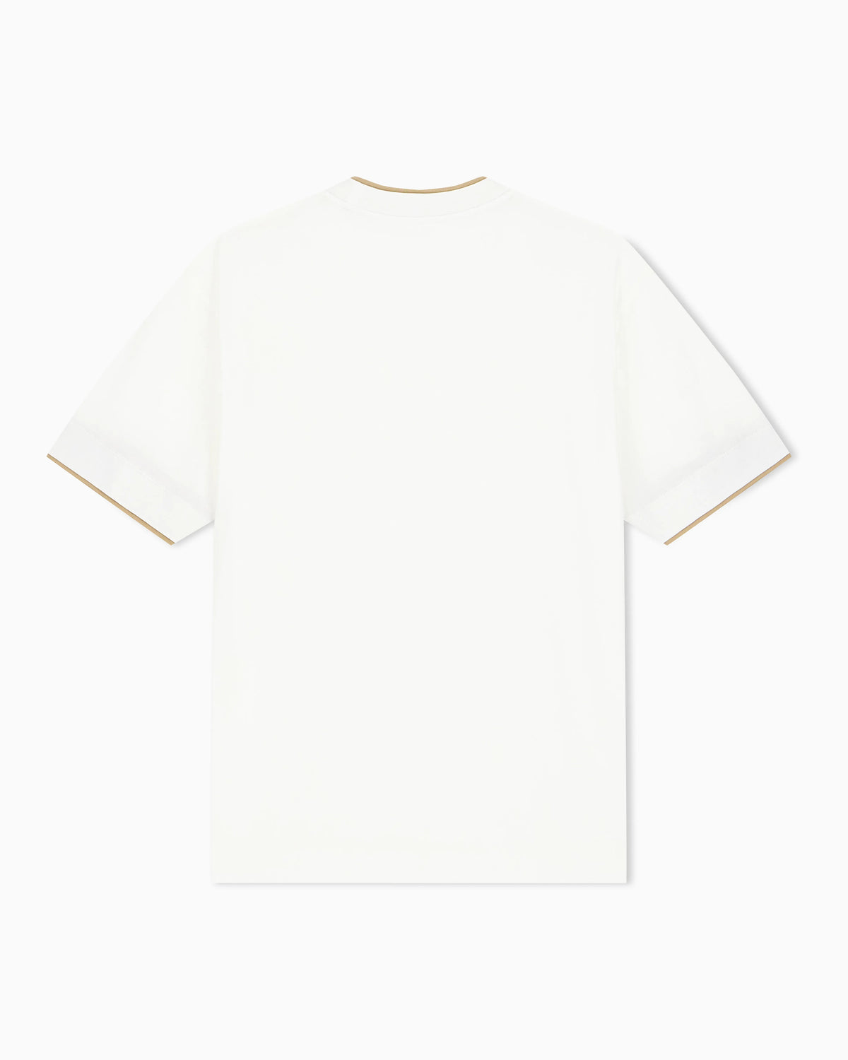 T-shirt in lyocell blend jersey with embossed ea logo