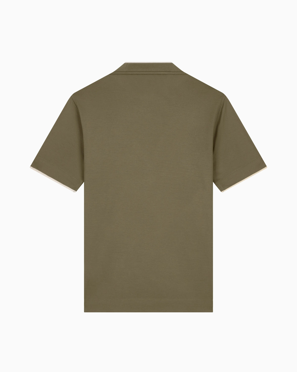 T-shirt in lyocell blend jersey with embossed ea logo
