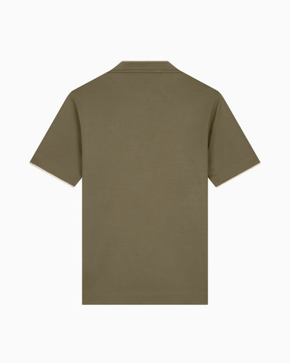 T-shirt in lyocell blend jersey with embossed ea logo