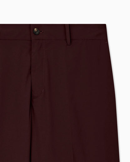 Trousers with regular fit flat front and belt loops