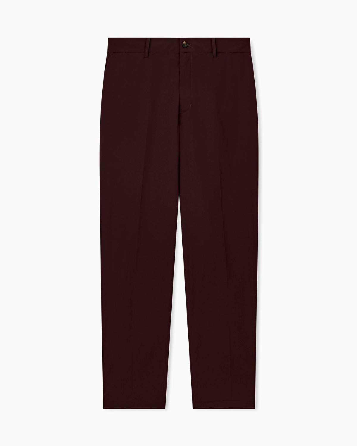 Trousers with regular fit flat front and belt loops