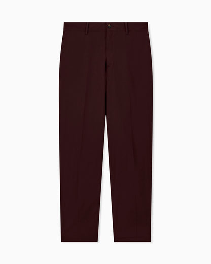 Trousers with regular fit flat front and belt loops