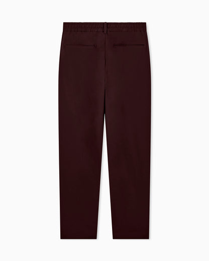 Trousers with regular fit flat front and belt loops