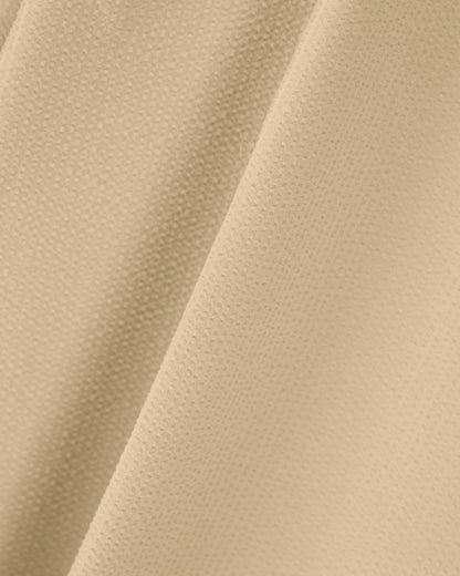 Seersucker trousers with down and feather padding