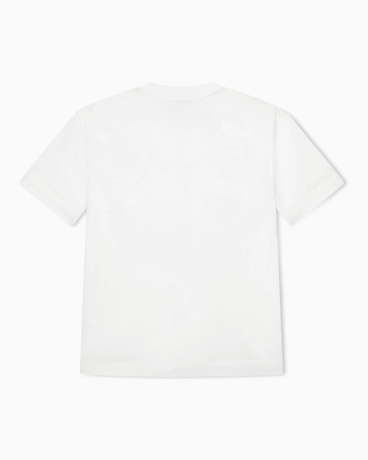 Jersey T-shirt with micro eagle embroidery