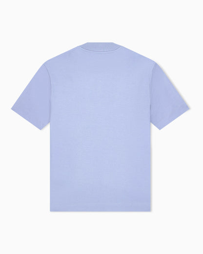 Jersey T-shirt with micro eagle embroidery