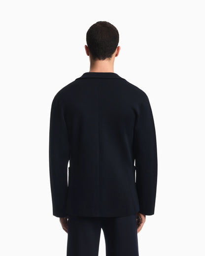 Single-breasted blazer in Travel Essential knit fabric