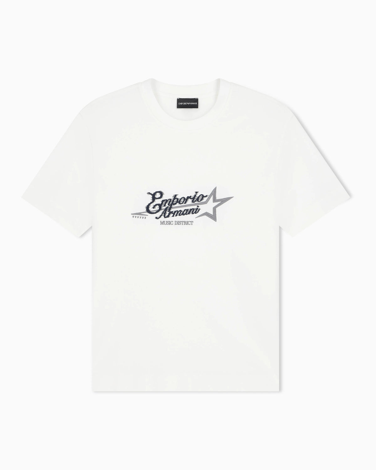 Heavy jersey T-shirt with embroidered logo