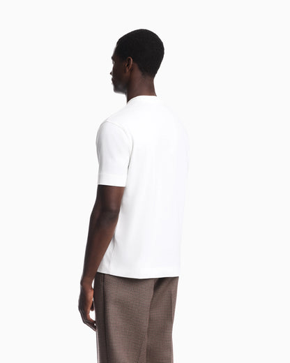 Heavy jersey T-shirt with embroidered logo