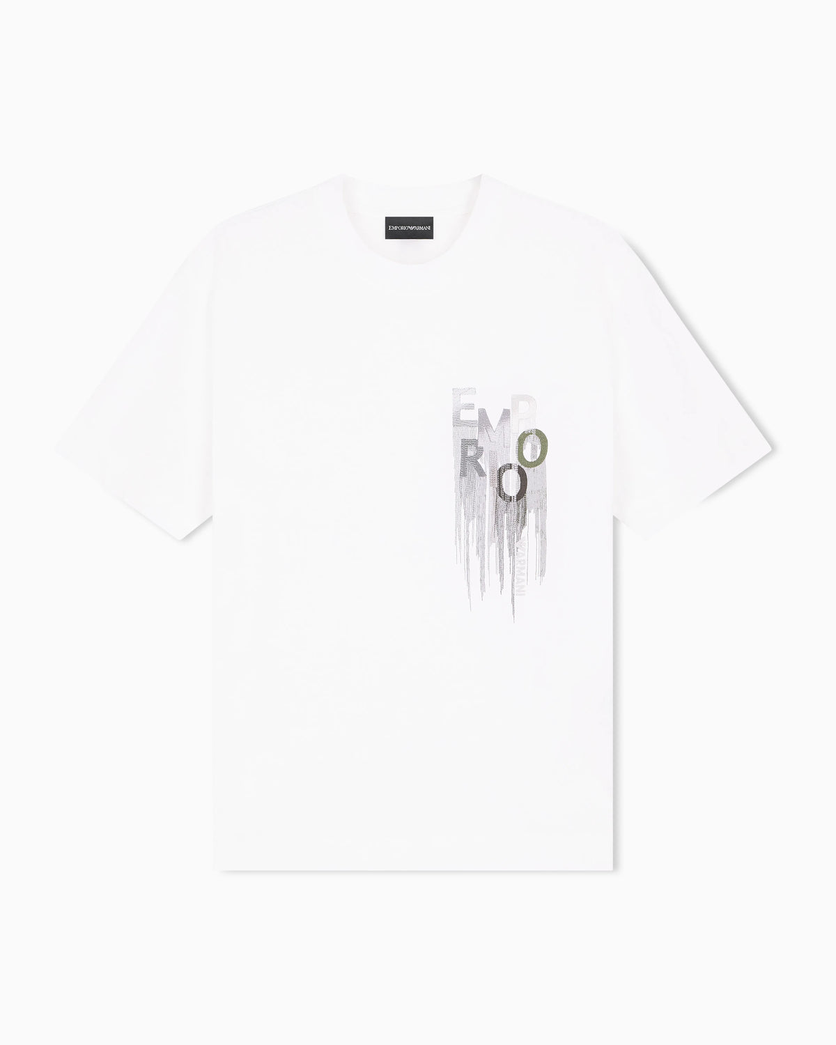 Heavy jersey T-shirt with embroidered logo