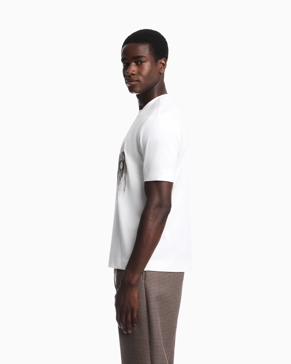 Heavy jersey T-shirt with embroidered logo